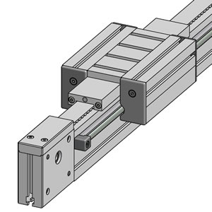 Linear outlet belt tensioner
